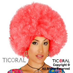 PELUCA AFRO SUPER HS7530-4 ROJO x 1